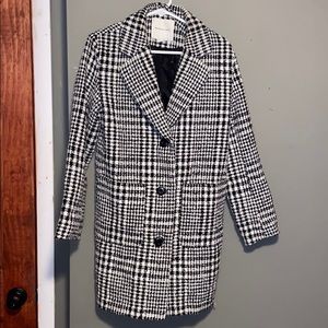 AE checkered trench coat